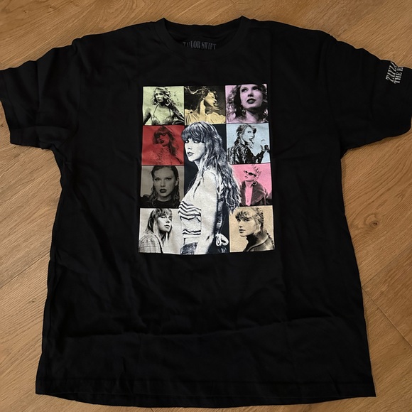 Taylor Swift Eras Tour US Dates Black Tee size XL - Picture 2 of 7